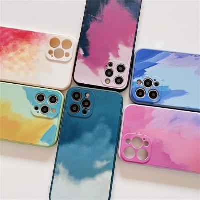 China Wholesale Colorful Shockproof Gradient Graffiti Phone Case Abstract TPU Phone Cover Case For iPhone 12 Pro Max for sale