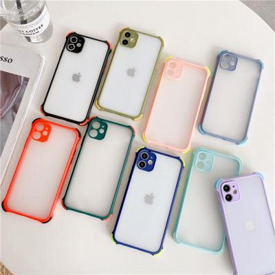 China 2 in 1 New Design Slim Shockproof Frosted Clear 2 in 1 TPU PC Cell Phone Case for iPhone 13 Pro Max Mini for sale