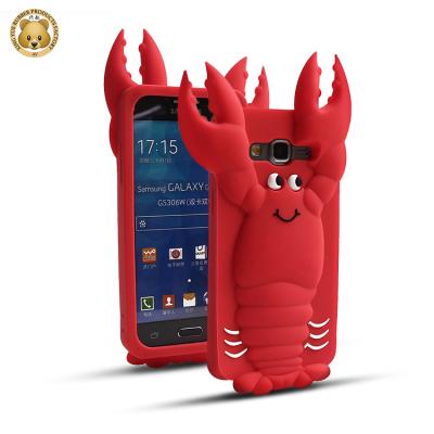 China XINGYUE 3D Lobster Silicone Case Anti Drop Phone Case For Samsung Galaxy j2 Prime XY-939 for sale