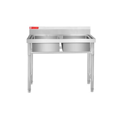 China With Customized Faucet 2023 Size Restaurant Cheap 3 Compartment Stainless Steel Sink for sale