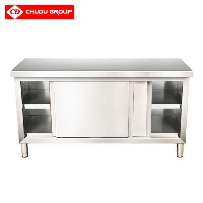 China High Quality Kitchen Hot Sale Stainless Steel Kitchen Workbench Cabinet For Restaurant for sale