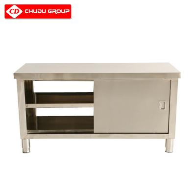 China Hot Sale Kitchen Stainless Steel Kitchen Workbench Cabinet For Restaurant Stainless Steel Products for sale