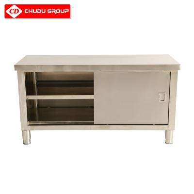 China 2023 Workbench Workbench 2023 Push Pull Kitchen Equipment Door And Stainless Steel for sale