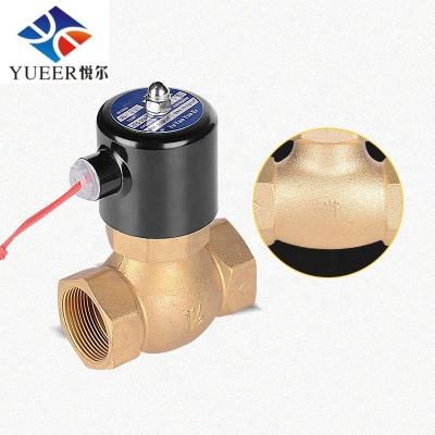 China General 1/2 High Temperature Fast Brass Exhaust Gas Quick Open Shut Off Electronic Solenoid Valves for sale