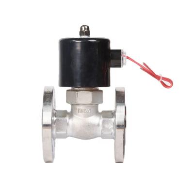 China General 3/4IN 24VDC 220VAC 304 Stainless Steel Flange High Pressure Steam Solenoid Valves for sale