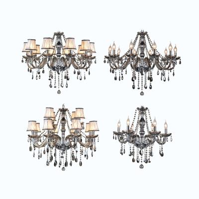 China Restaurant Modern Special Luxury Bedroom Attic Lamp Post Candle Creative Crystal Chandelier for sale