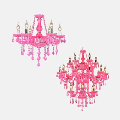 China Modern Contemporary Crystal Candle Chandelier For Banquet Luxury Pendant Lamp for sale