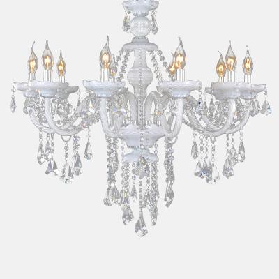 China China Supplier Hotel Modern Classic Indoor Lobby Amber Crystal Chandelier Indoor Pendant Light for sale