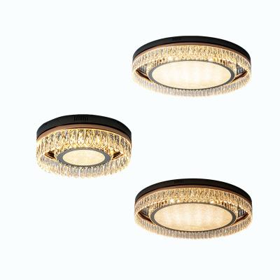 China hot sale restaurant indoor home decoration surface mounted modern crystal led ceiling light for sale