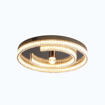 China Modern Design Living Room Dining Room Decoration Lighting Outdoor Indoor Mounted Crystal Led Ceiling Lights for sale