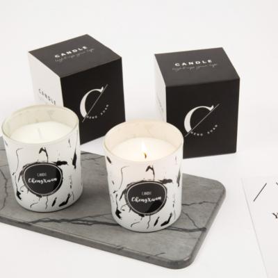 China Holidays ; Home decoration; Gifts 50g 70g 120g 500g Soy Wax Ink Style Scented Candles With Long Lasting Fragrance , Scent Smokeless Candles With Hand Gifts for sale