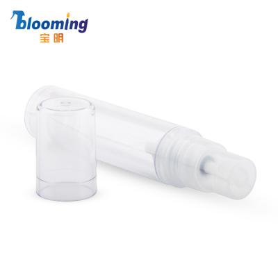 China Cosmetic Customized Mini Gel Transparent Airless Bottle Cosmetic Plastic Airless Pump Bottles for sale