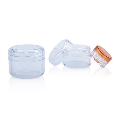 China Non Spill Wholesale Cheap Plastic Skin Care Cosmetic Cream Jars Container Packaging Jars for sale