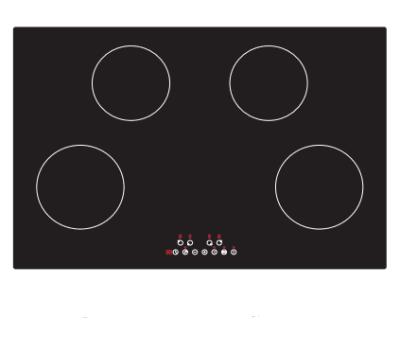 China 4 Burner Induction Cooker Four Multi Zone Induction Cooking Inline Hob Long Working Protection for sale