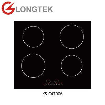 China Hotel built-in 4 burners electric induction hob cooktop induction cooker with plastic housing for sale