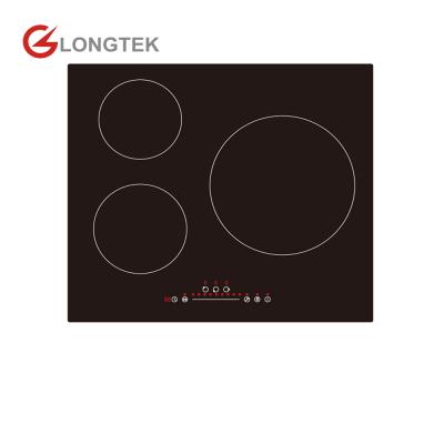 China Household 3 Burner Hob Child Lock Redidual Heat Indicator Longtek Built In Hobs for sale