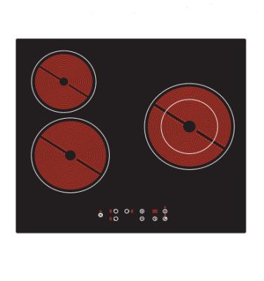 China Home Kitchen 3 Zone Built-In Ceramic Hob for sale