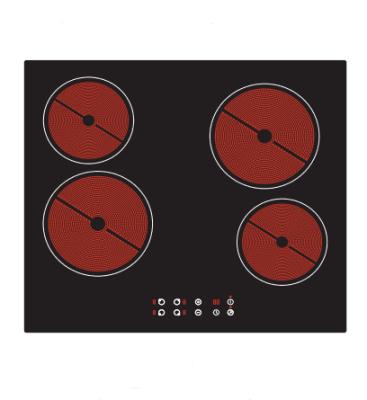 China Home Kitchen 4 Zone Cooker Integrated Electric Ceramic Hob for sale