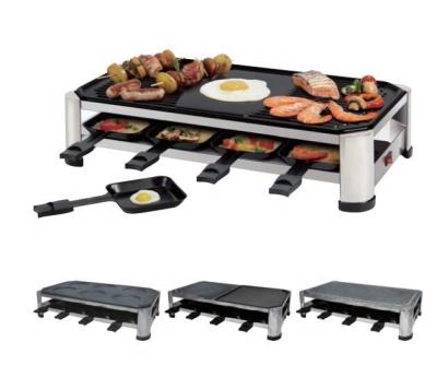 China Easily Cleaned 1500W Electric Raclette Grill And BBQ Grill for sale