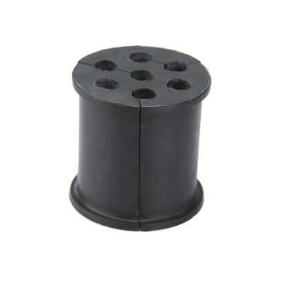 China Stackable EPDM Multi-hole Snap-in Universal Barrel Cushions Multi Hole Hanger Inserts Rubber Grommets With Multiple Hole for sale