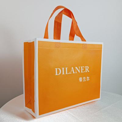 China Tote Bag Large Custom Non Woven Woven Logo Eco-friendly Tote Bag With Logo Green Shopping Bag for sale