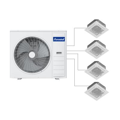 China Gree Cassette Type Multi Zone Air Conditioner Custom Fan Coil Unit High Quality Ceiling Mounted for sale