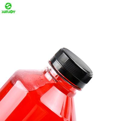 China Beverage food grade disposable cap clear pet 15 oz clear pet bottle,15 oz round bottle,food grade pet juice bottle for sale