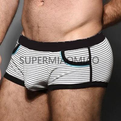 China Sexy men's underwear boxer briefs cotton trunks men's underwear antibacterial European design fashion pocket briefs sexy men's panties for sale