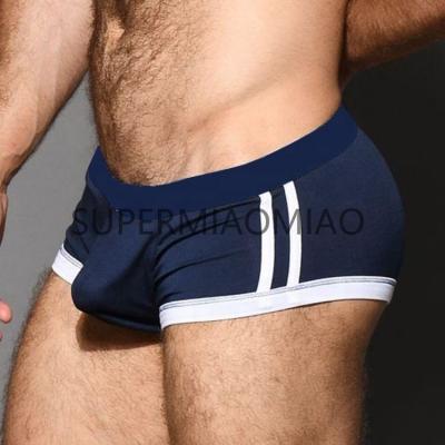 China Antibacterial Sexy Boxer Briefs Men Cotton Trunk Gay Underwear Man Sexy Gay Underwear Man for sale