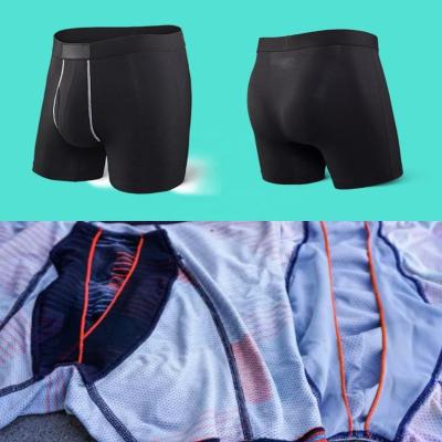 China Custom logo underwear men's boxers best double pocket antibacterial underwear men's pocket underwear men for sale