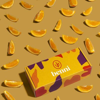 China Recyclable Customized Yellow Tuck End Box Color Printing Corrugated Paper Sunglasses Packaging Gift Box for sale