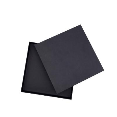 China Gray Board Black Lid And Recyclable Custom Texture Packaging Paper Base Rigid Gift Boxes For Jewelry for sale