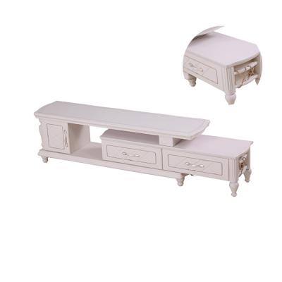 China Custom Latest TV Stand Designs TV Stand White High Gloss Ornate Cabinet Nordic Luxury Furniture TV Stand and Tables for sale