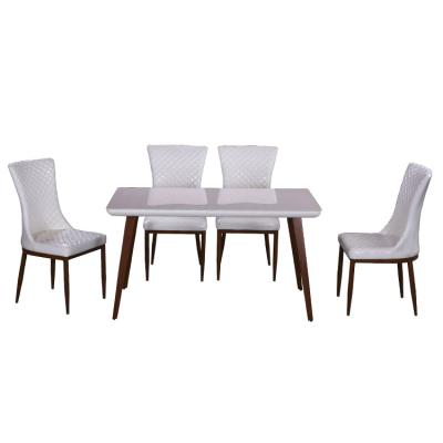 China High quality Cheap modern furniture fast food dining room furniture restaurant tables and chairs dining table set 6 chairs for sale