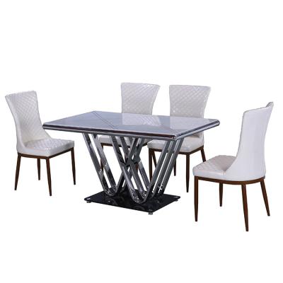 China Modern Furniture Korean Style Classic Fancy MDF Dining Chairs And Tables Priced For Restaurants for sale