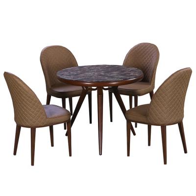 China 2019 Modern Furniture Buy Best Selling Round Dining Table Fashion Dining Table 4 Person Breakfast Table Set for sale