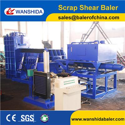 China WANSHIDA Scrap Metal Baler Shear with Diesel Engine export to Russia for sale