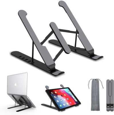 China (Size)ABS 7 Tier Adjustable Lightweight Foldable Ergonomic Portable Laptop Stand Notebook Holder Laptop Stand for sale