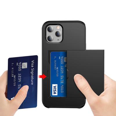 China Wallet Phone Case For Iphone Credit Card Slot Phone Case For Iphone 11 XR Wallet Phone Case For Iphone 12 pro max for sale