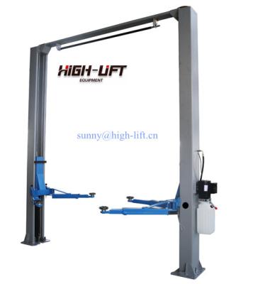 China BRAND Car Lifter 2 Post Lift 4T CLEAR FLOOR 1900mm for sale