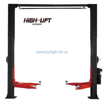 China Cheap 2 Post Car Lift 5T CLEAR FLOOR Car Lifts Single Hand Actuator 1800mm for sale