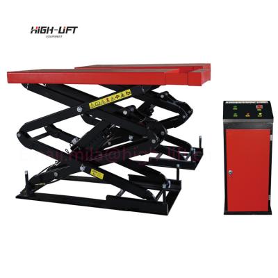 China High Lift Fixed Car Scissor Lift 3500kgs 4000kgs Underground Stationary Scissor Lift With 3500kg CE Certificate for sale