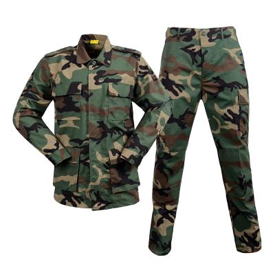 China Breathable All Season Cotton Activities Woodland BDU Combat Set Camouflage Uniform for sale