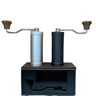 China OEM and ODM workable custom manual coffee grinder for outdoor camping labor saving portable 25g coffee grinder for sale