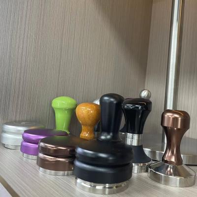 China Coffee Tamper Coffee Dispenser 51/58mm Stainless Steel Logo Design Aluminum Customized Espresso Tool for sale