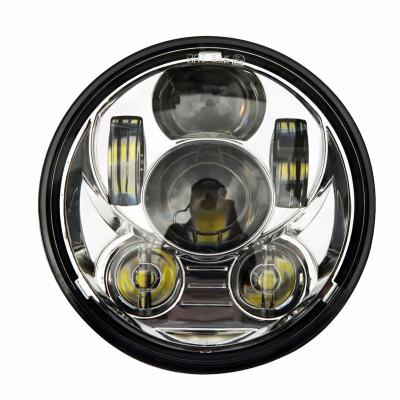 China ABS+PMMA led motorcycle front headlight 4000 LM /low high beam 5-3/4