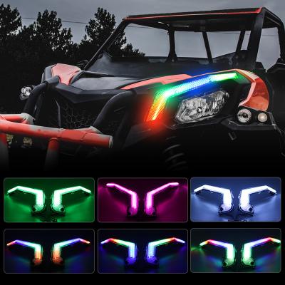 China Diecast Aluminum Housing New Products RGB Led Turn Signal Light Right Left rzr For Atv Utv Maverick AM X3 Box for sale