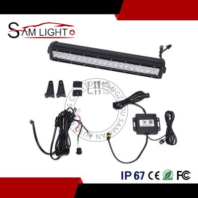 China Diecast Aluminum Housing Automobiles&motorcycles 120W 3W CREE led optical guide 5D RGB SPOT FLOOD led bar light for atv utv jeeps for sale