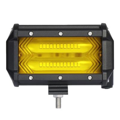 China 72W 5 Inch 6D Flood Spot Light Die Cast Aluminum Housing Car Led Light Bar White/Yellow Led Work Lights For Jeep Jeep Pickup Trucks ATV SUV Jeep for sale