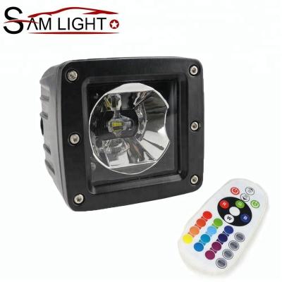 China Car New 15W RGB LED Headlight Driving Light for 4x4 Truck for sale